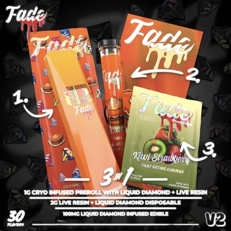 Meta title-Fade 3 in 1 Pack | Vape + Pre Roll + Gummies