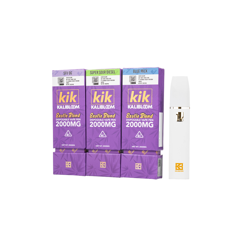 Meta title-Kalibloom Kik Exotic Blend 2G | Sabores Únicos